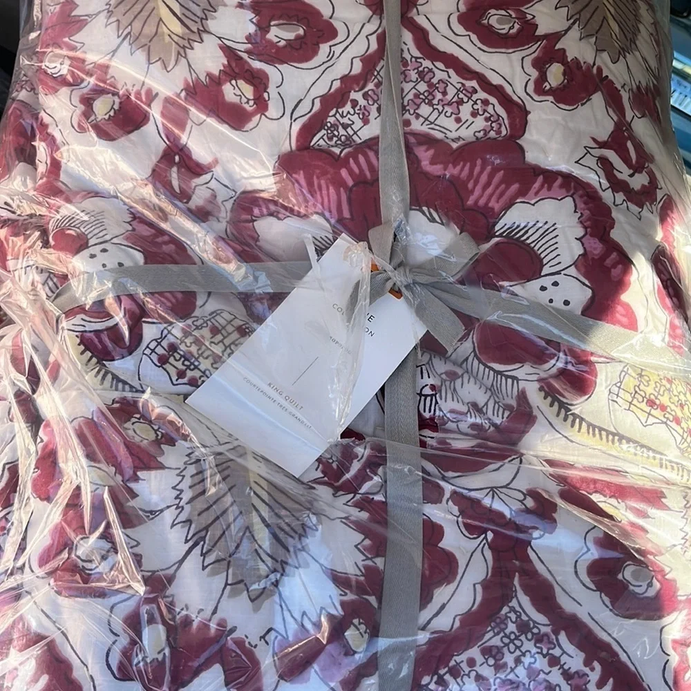 Anthropologie  Zadie Artisan King Quilt NWT